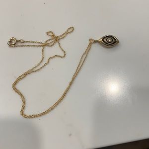 Gold plated Evil Eye necklace